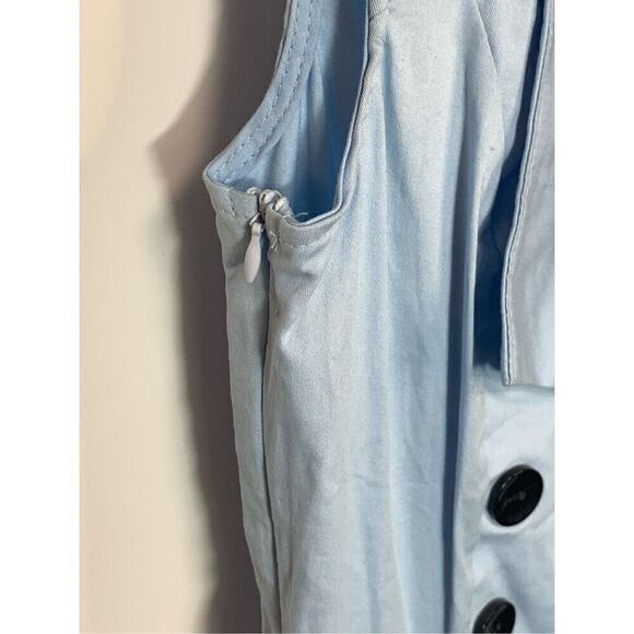 Killreal Women's Polka Dots Knee Length Sleeveless Swing Dress Blue Size Medium - Picture 5 of 10